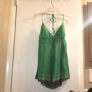 Green Halter Top